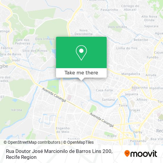 Rua Doutor José Marcionilo de Barros Lins 200 map