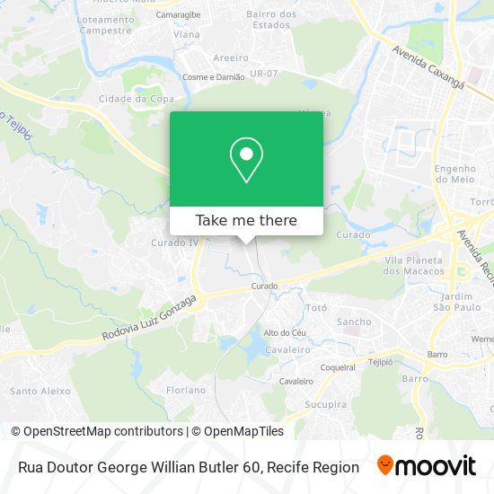Rua Doutor George Willian Butler 60 map