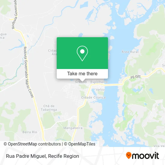 Rua Padre Miguel map