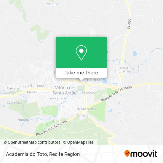 Academia do Toto map