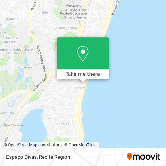 Espaço Divas map