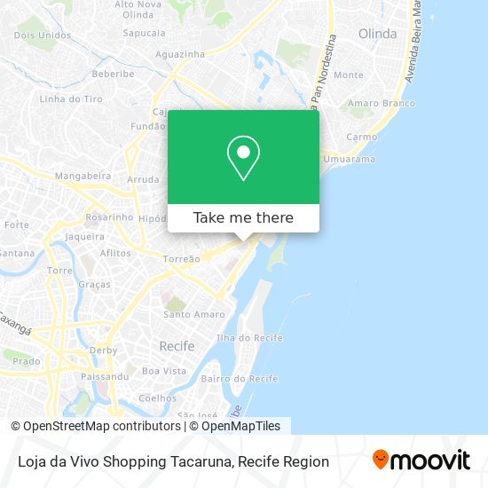 Mapa Loja da Vivo Shopping Tacaruna