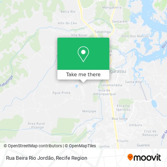 Rua Beira Rio Jordão map