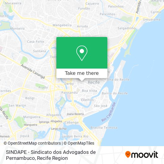 SINDAPE - Sindicato dos Advogados de Pernambuco map