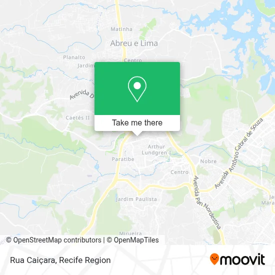 Rua Caiçara map