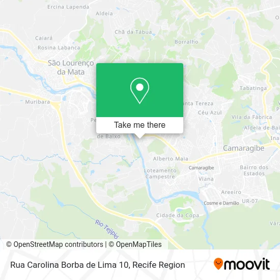 Rua Carolina Borba de Lima 10 map