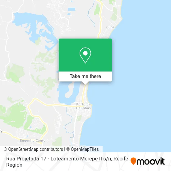 Rua Projetada 17 - Loteamento Merepe II s / n map