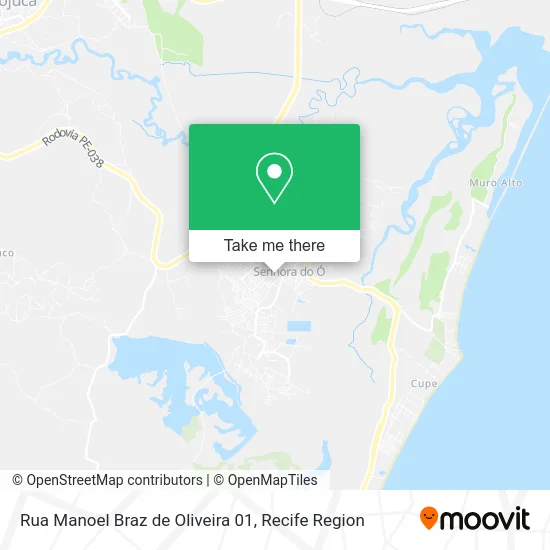 Rua Manoel Braz de Oliveira 01 map
