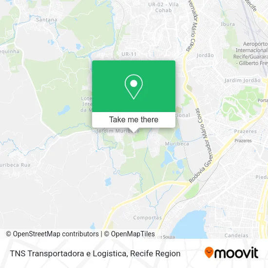 TNS Transportadora e Logistica map
