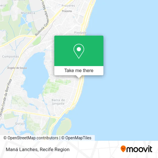 Maná Lanches map