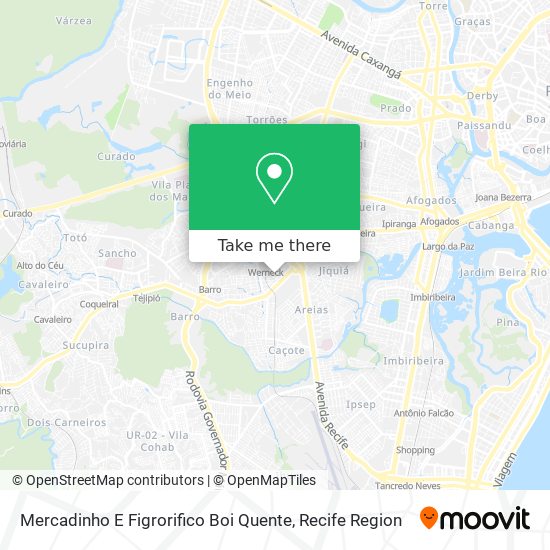 Mapa Mercadinho E Figrorifico Boi Quente