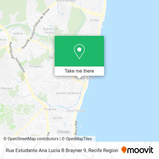 Rua Estudante Ana Lucia B Brayner 9 map