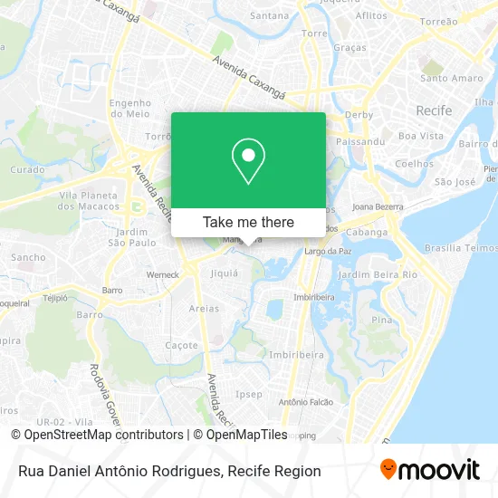 Rua Daniel Antônio Rodrigues map