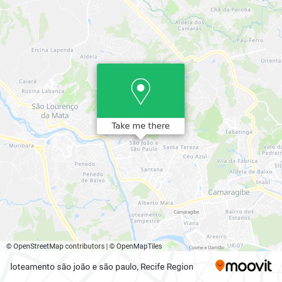 loteamento são joão e são paulo map