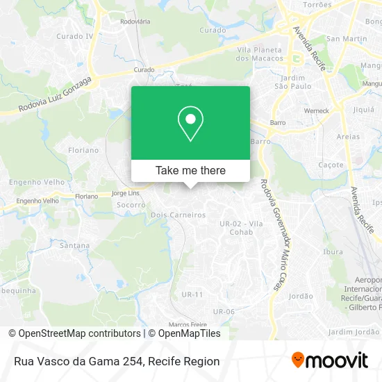 Rua Vasco da Gama 254 map