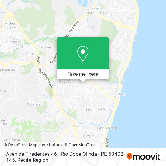 Avenida Tiradentes 46 - Rio Doce Olinda - PE 53402-145 map