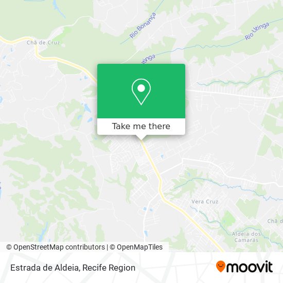 Mapa Estrada de Aldeia
