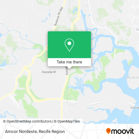 Amcor Nordeste map