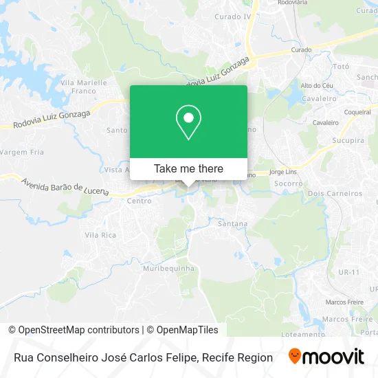 Rua Conselheiro José Carlos Felipe map