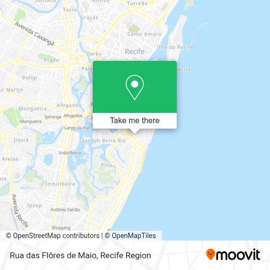 Rua das Flôres de Maio map