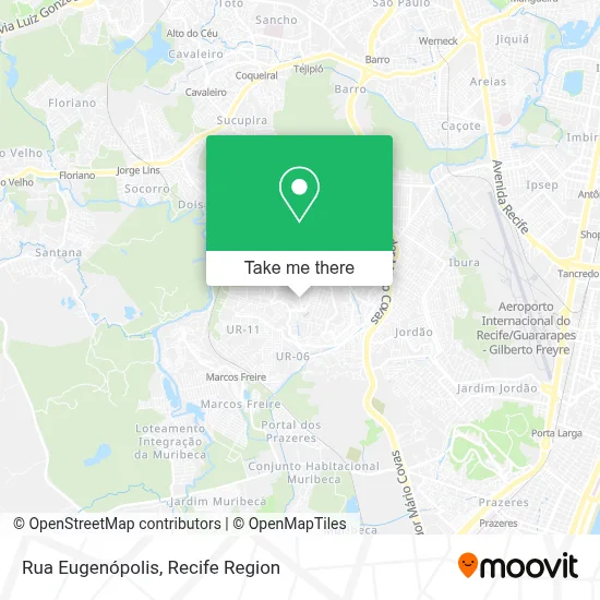 Rua Eugenópolis map