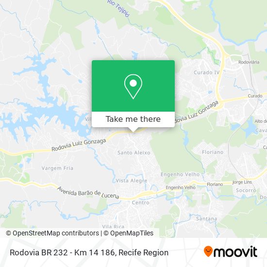 Rodovia BR 232 - Km 14 186 map