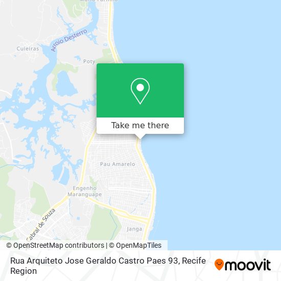 Rua Arquiteto Jose Geraldo Castro Paes 93 map