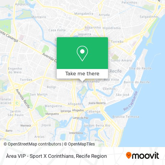 Àrea VIP - Sport X Corinthians map