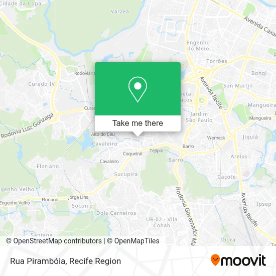 Rua Pirambóia map
