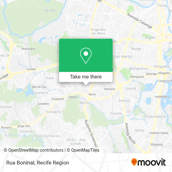 Rua Boninal map