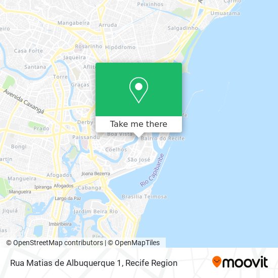Rua Matias de Albuquerque 1 map