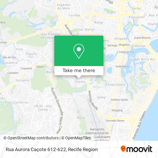 Rua Aurora Caçote 612-622 map