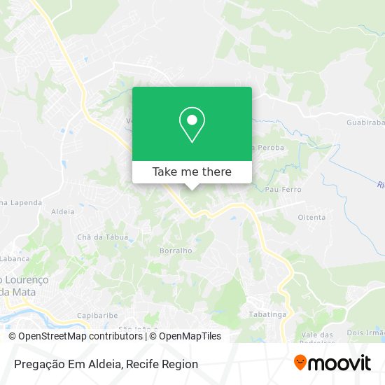 Pregação Em Aldeia map