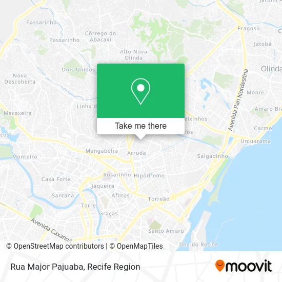 Rua Major Pajuaba map