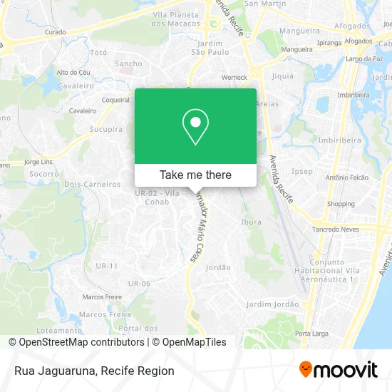 Rua Jaguaruna map