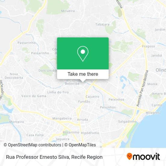 Rua Professor Ernesto Silva map