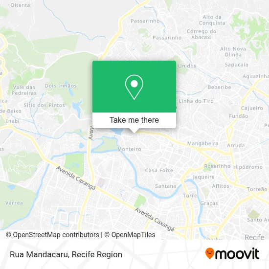 Rua Mandacaru map