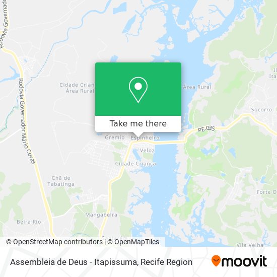 Assembleia de Deus - Itapissuma map