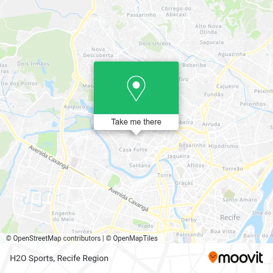 H2O Sports map