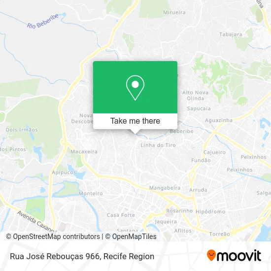 Rua José Rebouças 966 map