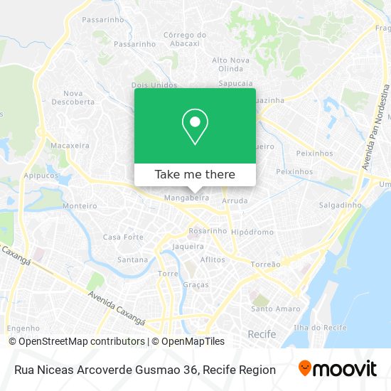 Rua Niceas Arcoverde Gusmao 36 map