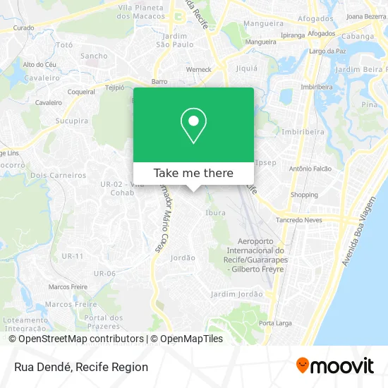 Rua Dendé map