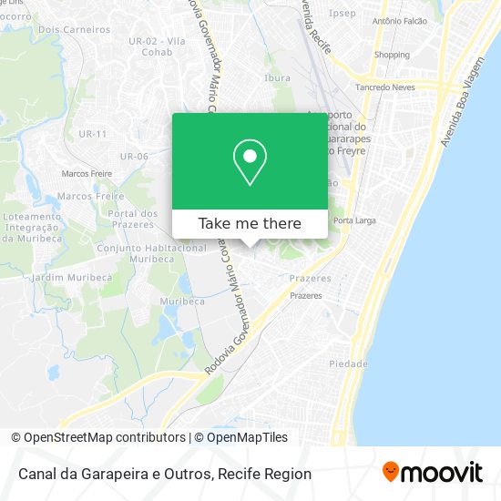 Canal da Garapeira e Outros map