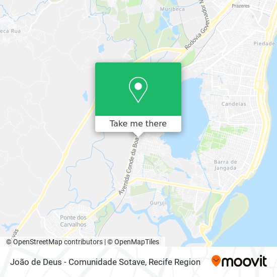 João de Deus - Comunidade Sotave map