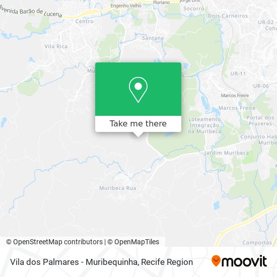 Vila dos Palmares - Muribequinha map