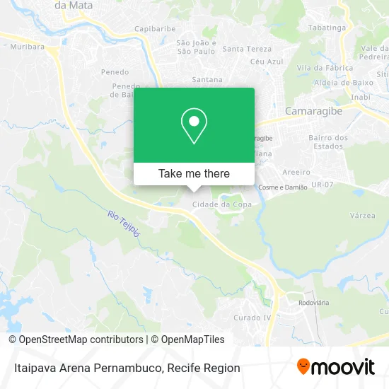 Itaipava Arena Pernambuco map