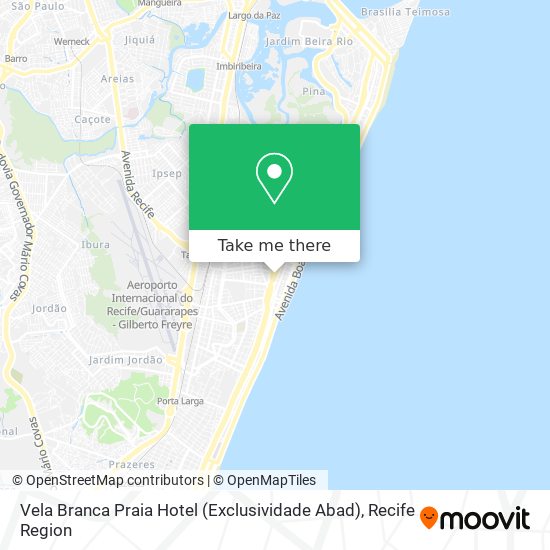 Mapa Vela Branca Praia Hotel (Exclusividade Abad)