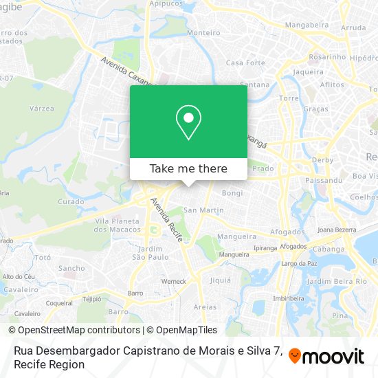 Mapa Rua Desembargador Capistrano de Morais e Silva 7