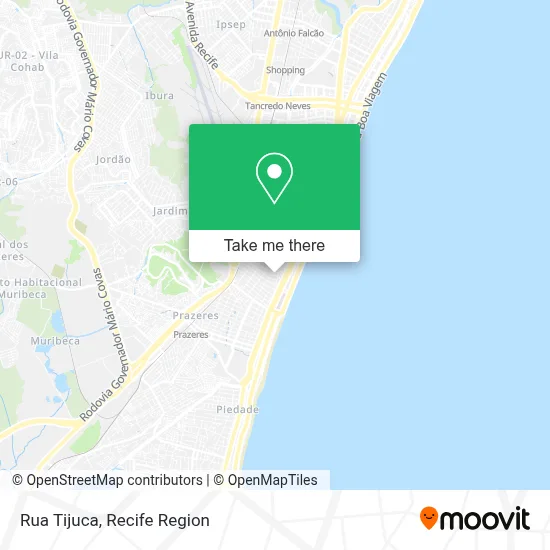 Rua Tijuca map