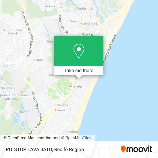 PIT STOP LAVA JATO map